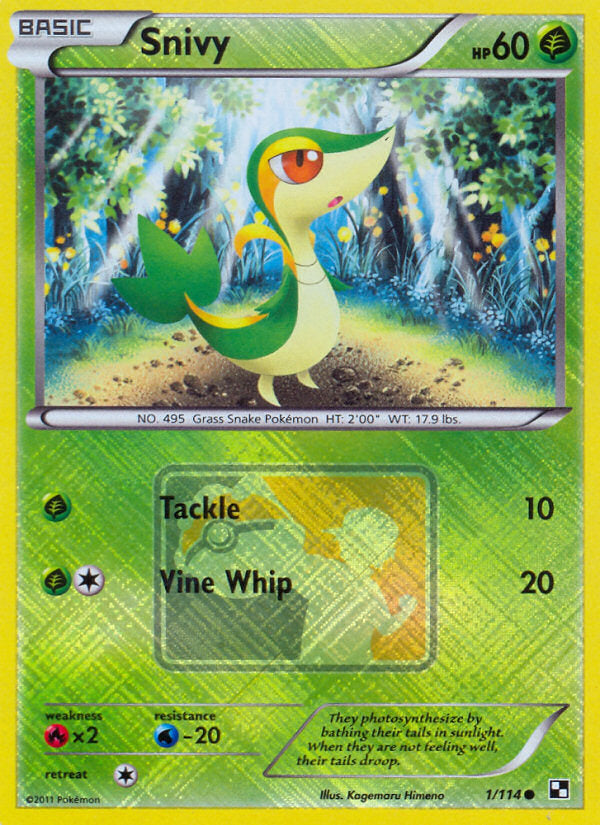 Black & White Holo Snivy #1 League Promo